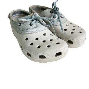 Crocs Islander Pit Crew Boat Shoes men 7/ Women 9